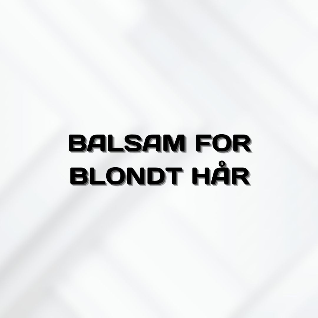 Balsam for Blondt Hår